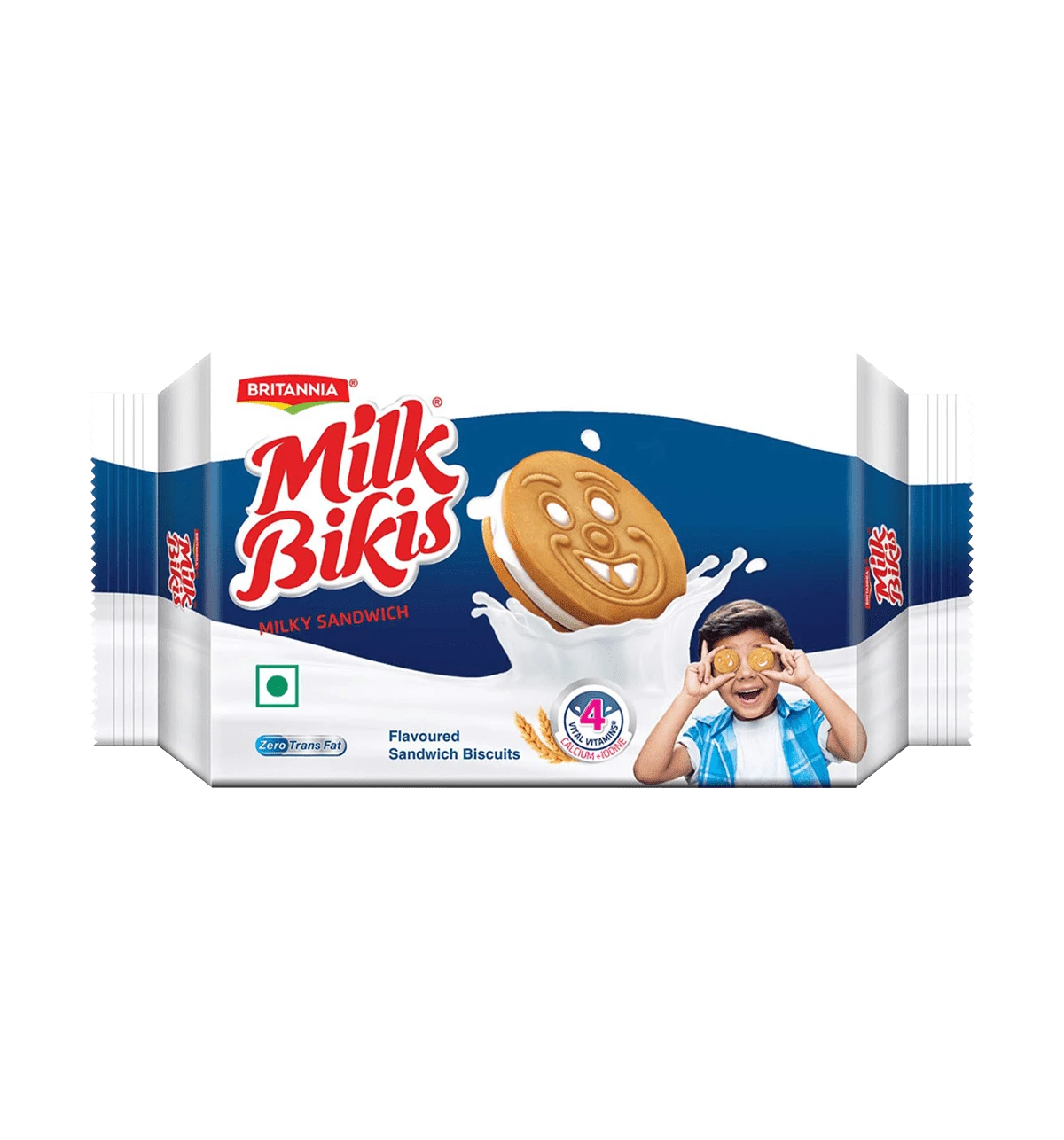 Britannia Milk Bikis Sandwich Biscuits 200 G
