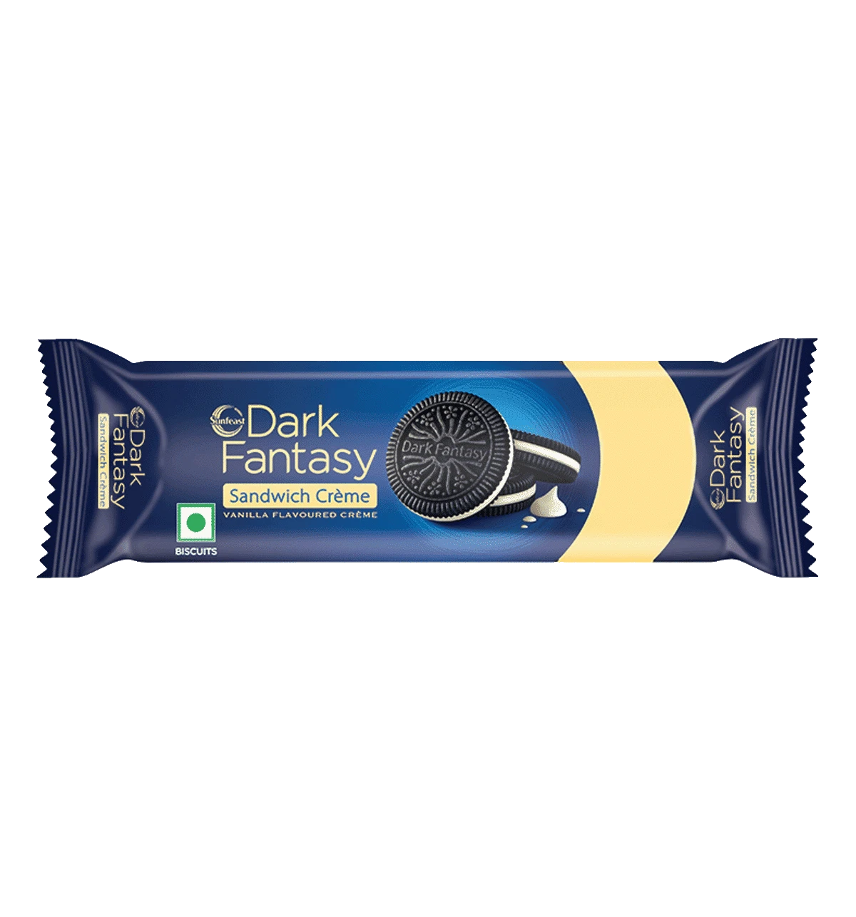 Sunfeast Dark Fantasy Sandwich Creme , Vanilla Flavoured  Creme