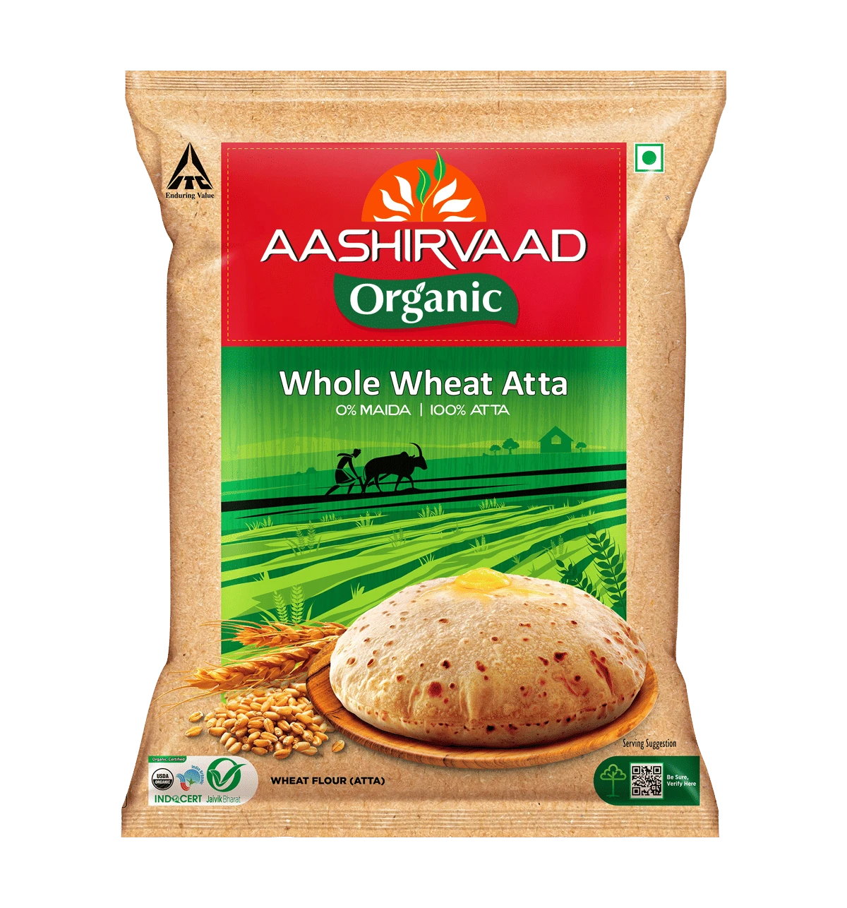 Aashirvaad Organic Whole Wheat  Atta